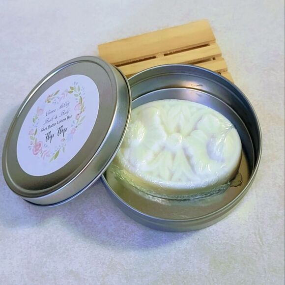 EMMA ASHLEY BATH AND BODY SHEA BUTTER LOTION BAR COMES IN TIN (This is a Lotion) - Picture 1 of 4